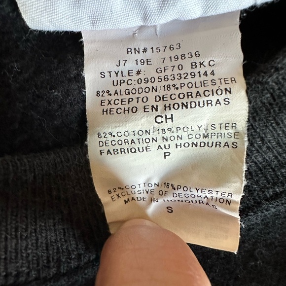 Vtg Champion Reverse Weave Black Sweatshirt ,S. Big Block Letter 3D. Rare, - Picture 6 of 10